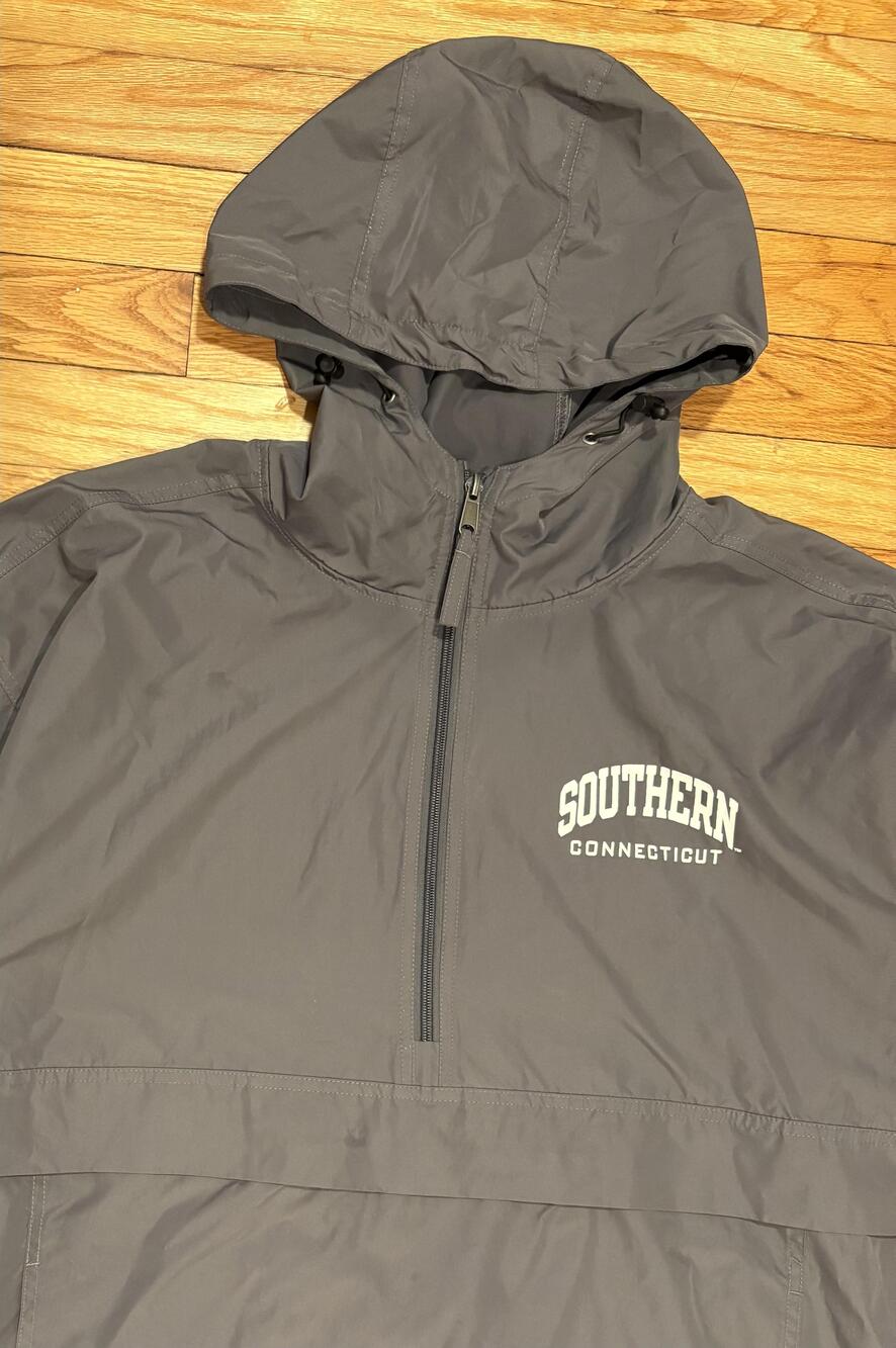 Southern Connecticut Jacket Mens XL Gray NCAA 1/2 Zip Champion Hooded